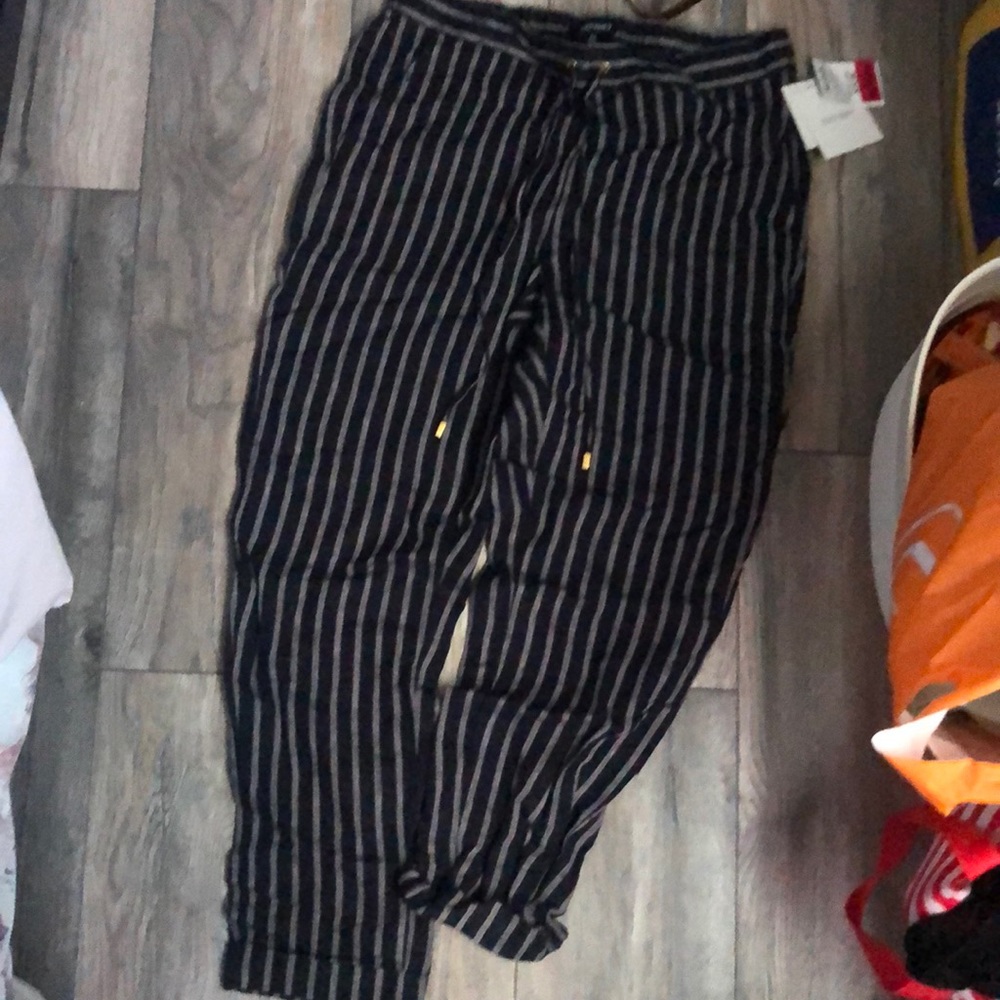 Strip Crop Pants